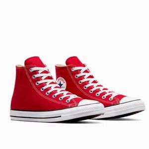 Red High Top Converse